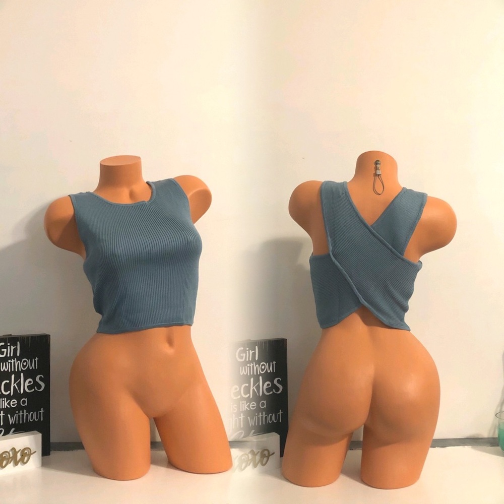 X Back Crop Top